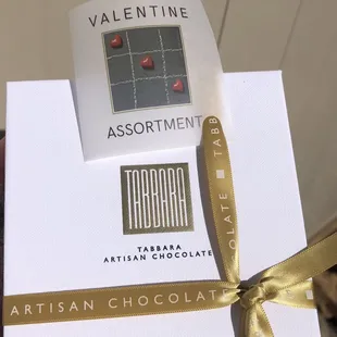 Carrying locally made chocolates for Valentines Day 2023