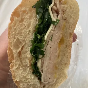 Grab and go turkey and apricot sandwich