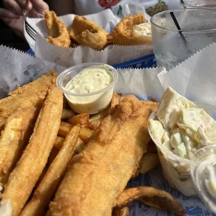 Our Perch Basket Dinner.