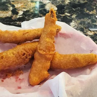 Breaded pickle spears