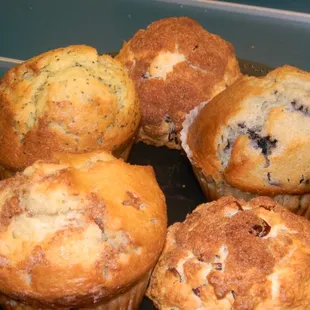 Fresh baked muffins look really good!