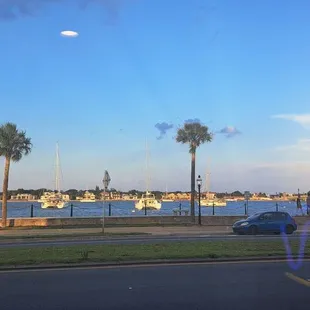 Outside