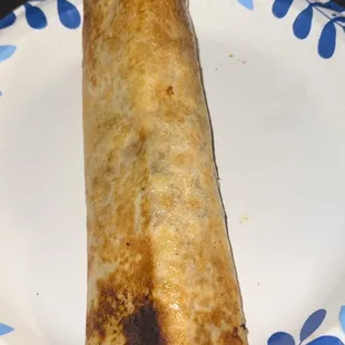 Carne Asada Burrito exactly how it was handed to me by Chef Oscar!