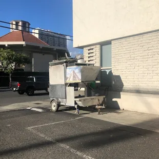 outside