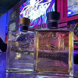 My favorite tequila La Santa is available at this location. Love it!!