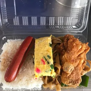 a meal in a plastic container