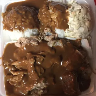 Roast pork w/gravy.  Love it!