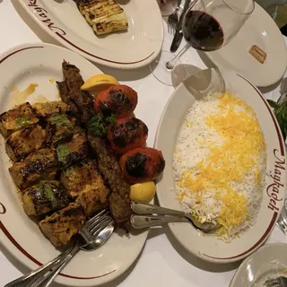 Grilled Zucchini, Bell Pepper and Onion Kebab