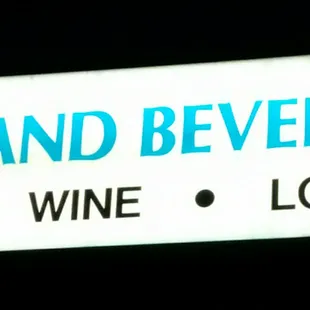 a sign for mayland beverage