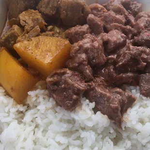 Chicken adobo, and pork ginataan so delicious