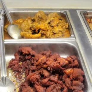 chicken wings and fried chicken, interior