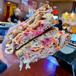 Cranberry Wild Rice Turkey Melt