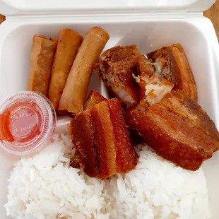 Lechon and lumpia
