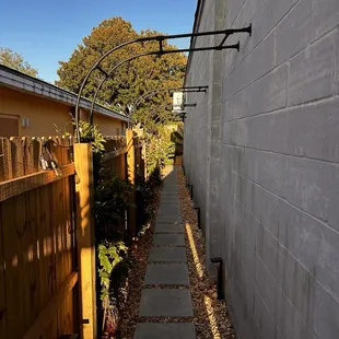 outside