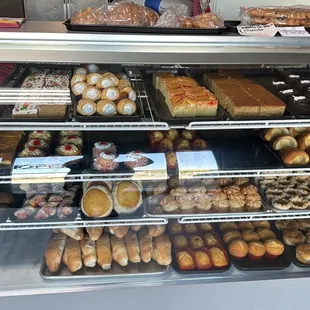 a variety of baked goods