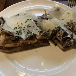 Pecorino Mushroom Toast