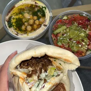 Beef Shawarma pita