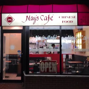 May&apos;s cafe storefront Medford