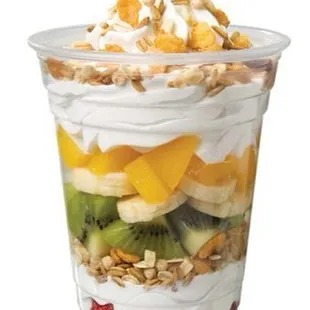 Fruta con yogurt