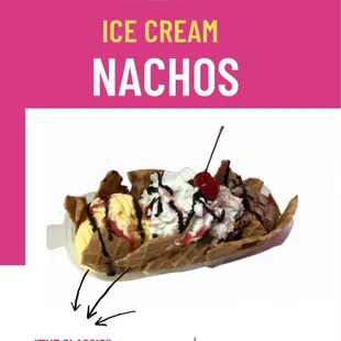 Ice cream nachos