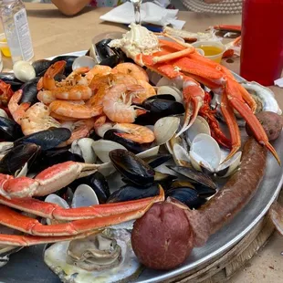 Seafood feast. Delicious!