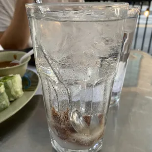 Salty plum soda for a hot day!