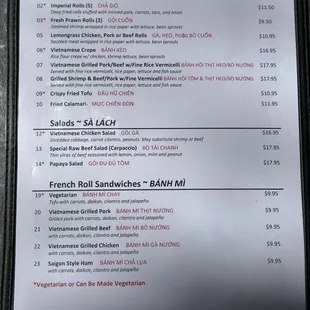 We are open and new menu is ready.
