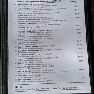 We are open and new menu is ready.
