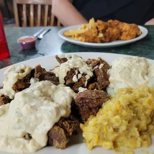 Huge order of livers for $10, including 2 sides.