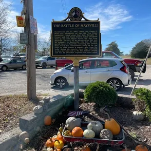 Historical marker out front