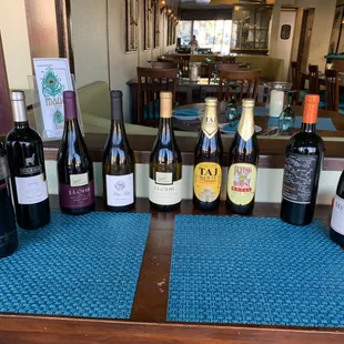 LOOK !  WHAT MORE YOU CAN ADD TO YOUR TAKE OUT. INDIAN BEER and WINE FROM OUR MENU.