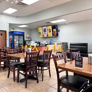 the interior of the restaurant