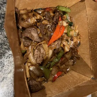 Drunken Noodles with beef