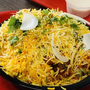 Mayuri Special Chicken Biryani  It&apos;s a must try. Very delicious.