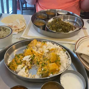 Aloo Mutter &amp; Aloo Saag