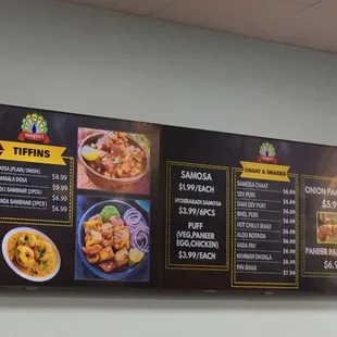 Menu at Chaat corner