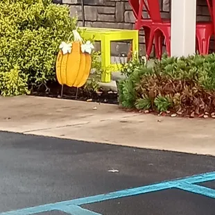 Fall decorations from Maywood Grill