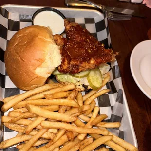 Nashville hot sandwich