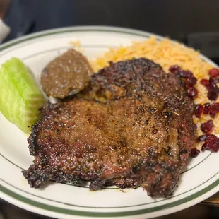 MASSIVE JUICY RIB EYE STEAK