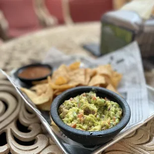 Guacamole, Chips, &amp; Salsa
