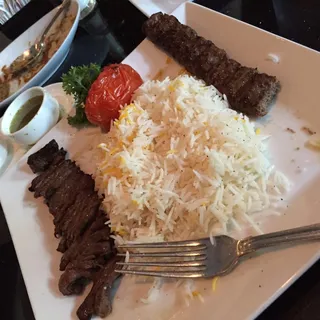 Barg and Kubideh Combination