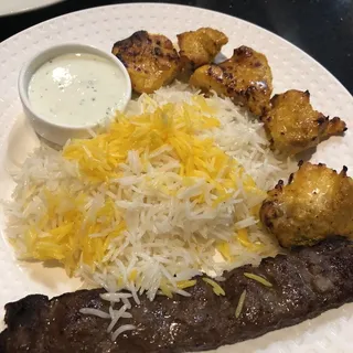 Chicken and Kubideh Combination