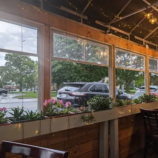 Inside the covered patio