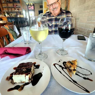 Tirumisu, Baklava and wine!