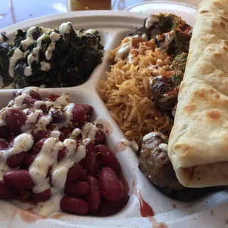 Rib eye Steak Kebab Platter