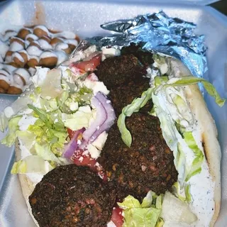 Salmon Gyro Sandwich