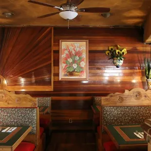 Private booths available.