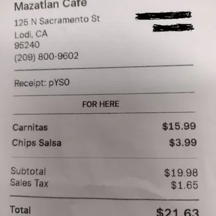 Small amount of chips cost extra now.