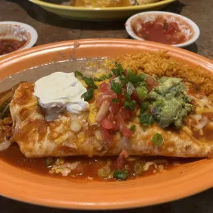 Fajita chicken burrito