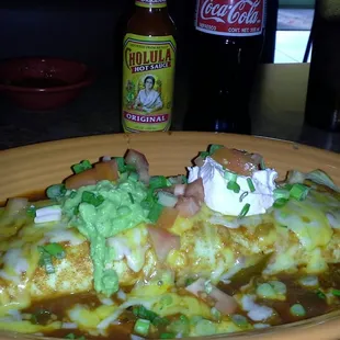 A burrito meal for four meals